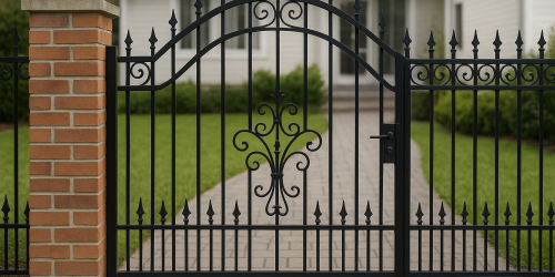 Iron fence gate in Riyadh Saudi Arabia (2)